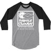partly cloudy 100% getting wasted gift drugs drinking pissed bong fuun 3/4 Sleeve Shirt