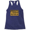 caution skinhead, ideal birthday gift or present Racerback Tank