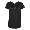 friends tv show parody christmas Maternity Scoop Neck T-shirt