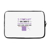 i crochet so i don't choke people save a life, send yarn Laptop sleeve