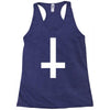 wasted youth inverted cross indie geek swag funny Racerback Tank