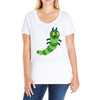 green animal Ladies Curvy T-Shirt
