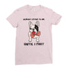 nobody listens to me Ladies Fitted T-Shirt
