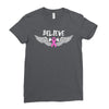 angel wing believe breast cancer Ladies Fitted T-Shirt