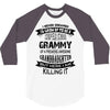 Super Cool Grammy Of A Freaking Awesome Granddaughter 3/4 Sleeve Shirt