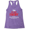 Sin Is The Enemy Racerback Tank