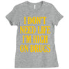 i don't need life i'm high on drugs Ladies Fitted T-Shirt