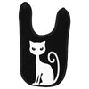 white cat funny Baby Bibs