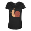 snail Maternity Scoop Neck T-shirt