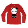 angry panda rainbow Long Sleeve Shirts