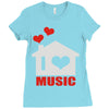 new i love house Ladies Fitted T-Shirt