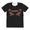 sassy with roses All Over Women's T-shirt