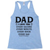 I Love You Dad Racerback Tank