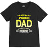 proud dad nurse V-Neck Tee