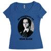 on wednesdays we wear black Women's Triblend Scoop T-shirt