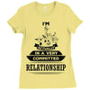 I Am Music Actually In A Very Commited Relationship Ladies Fitted T-Shirt