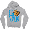Love Cookie Monster Zipper Hoodie