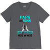 papa und sohn V-Neck Tee