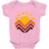 sunset mountain Baby Bodysuit