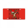 christmas reindeer dabbing License Plate