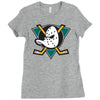 mighty ducks of anaheim Ladies Fitted T-Shirt