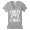 santa's little helper Women's V-Neck T-Shirt