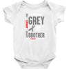 I Wear Grey For My Brother (Brain Cancer Awareness) Baby Onesie