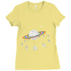 saturn go round Ladies Fitted T-Shirt