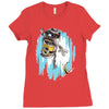 frozen banana Ladies Fitted T-Shirt