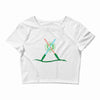 christmas lightsabers Crop Top
