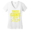 These Guns Set To Stun Women's V-Neck T-Shirt