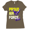 proud air force dad Ladies Fitted T-Shirt