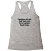 funny t shirt parachute for sale only used once never opened small sta Racerback Tank