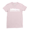 brooklyn city skyline silhouette Ladies Fitted T-Shirt