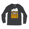 cant scare me im sales engineer halloween Long Sleeve Shirts