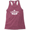 legends are born in january Racerback Tank