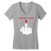 jungle red Women's V-Neck T-Shirt