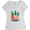 Happy Camper Women's Triblend Scoop T-shirt