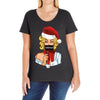 pop art christmas Ladies Curvy T-Shirt