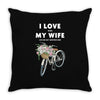 i love when my wife lets me buy another bike Throw Pillow