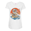 japanese world Maternity Scoop Neck T-shirt