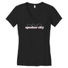 speaker city Women's V-Neck T-Shirt