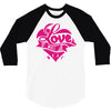 love (3) 3/4 Sleeve Shirt
