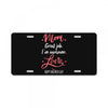 Mom Great Job I'm Awesome Love Happy Mother's Day License Plate