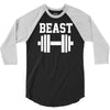 new beast dumbbell muscle 3/4 Sleeve Shirt
