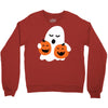 pumpkin with boo Crewneck Sweatshirt