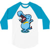 blue crocodile! 3/4 Sleeve Shirt