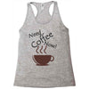 need coffee now! Racerback Tank
