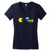 funny zombie Women's V-Neck T-Shirt