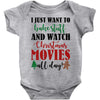 i just want to bake stuff and watch christmas movies all day Baby Bodysuit